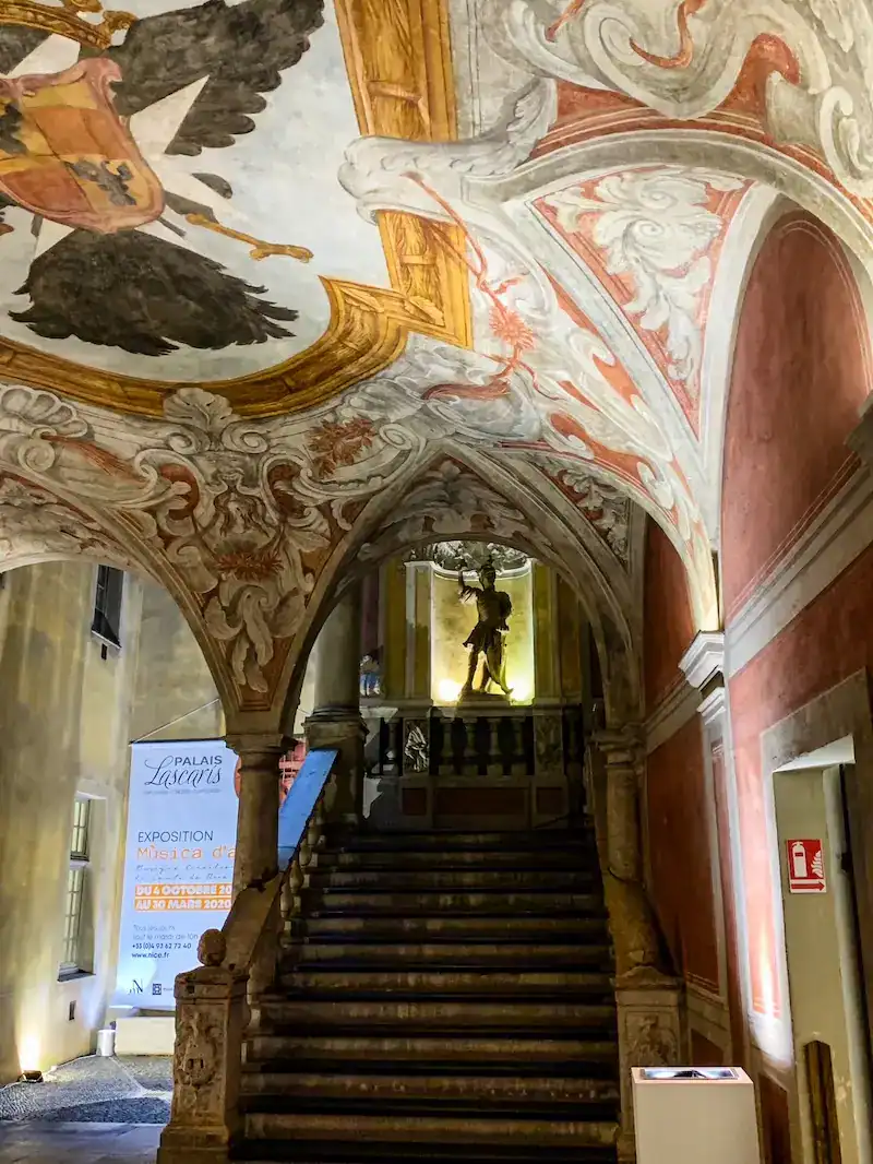 Inside the Palais Lascaris on a rainy day in NIce
