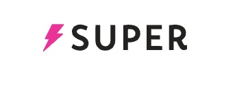 A logo that reads SUPER