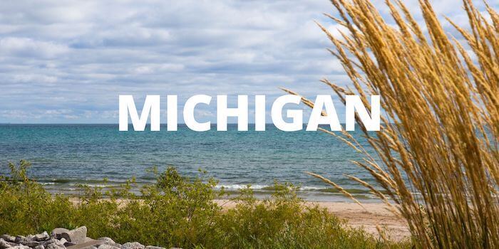 An image of a Michigan beach