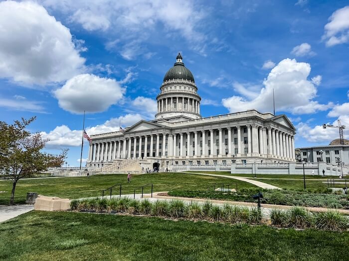 A view of the Utah State Capitol, one of the top things to do in Salt Lake City