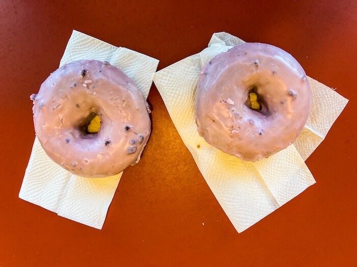 Delicious blueberry donuts in Salt Lake City