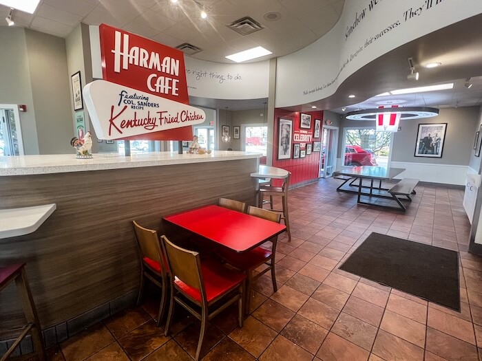 ​​The inside of the first KFC in Utah