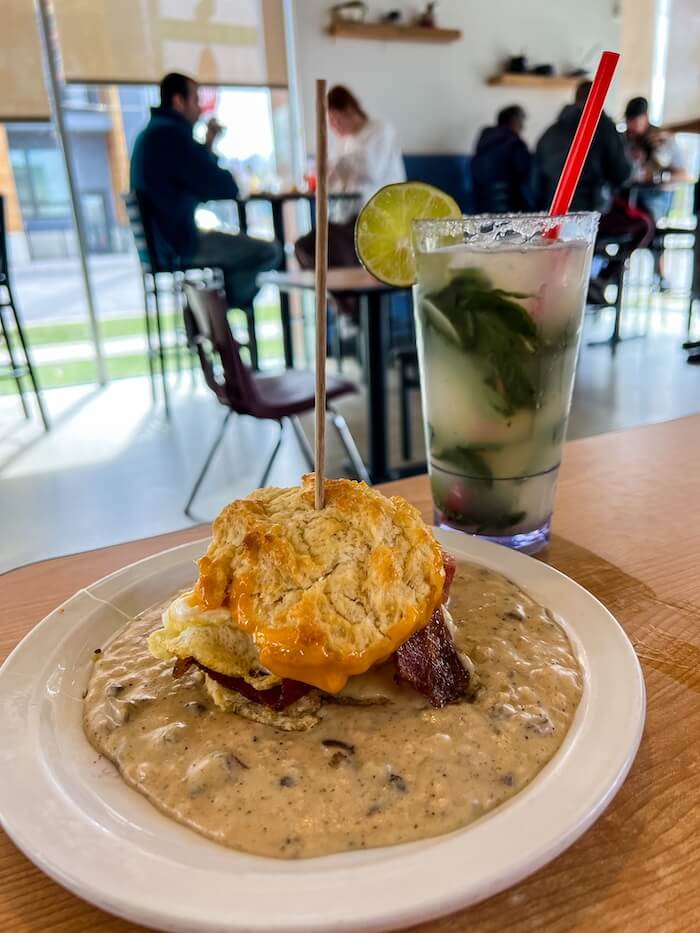 Biscuits and limeade in Salt Lake City