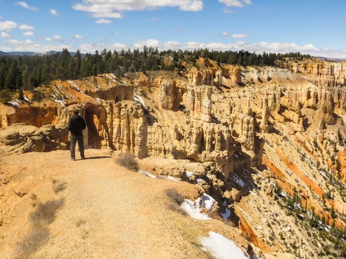 A man takes in the view at Bryce Canyon National Park.