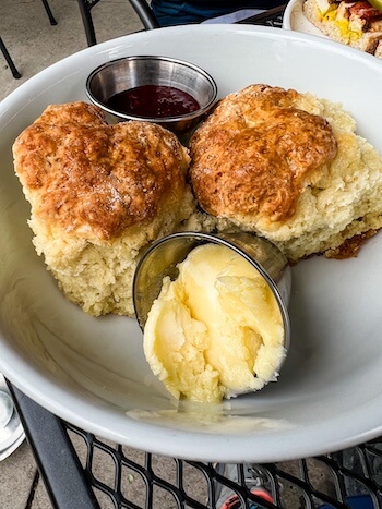 Biscuits at The Farmhouse at Jessup Farm in Fort Collins