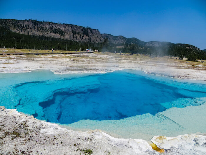 The Sapphire Pool in Yellowstone