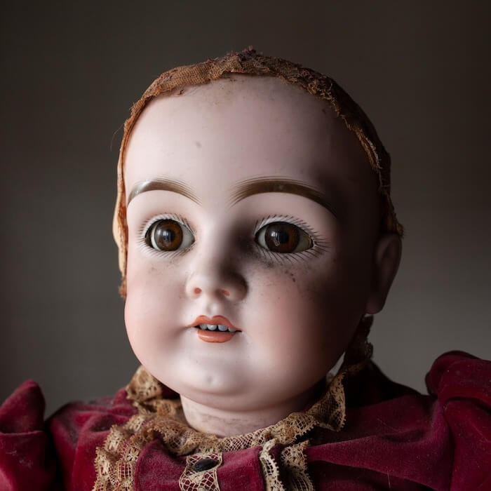 A creepy doll on a Whaley House tour