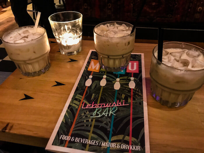 Drinks at the Lebowski Bar in Reykjavik