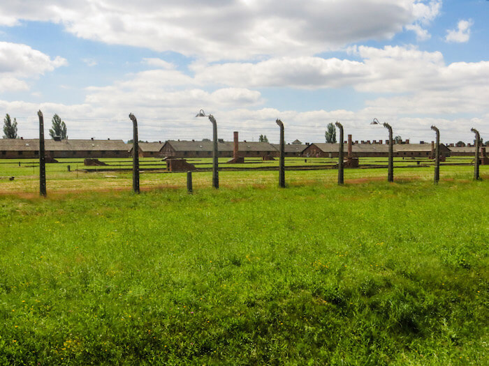 A view of a concentration camp