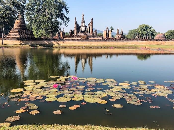 Views at Wat Mahathat in Sukhothai