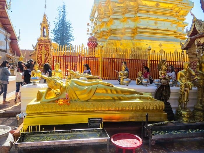 A mountaintop temple in Chiang Mai
