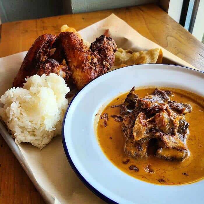 A delicious chicken dinner in Portland