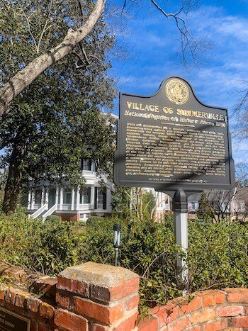 A sign in a historic neighborhood in Augusta