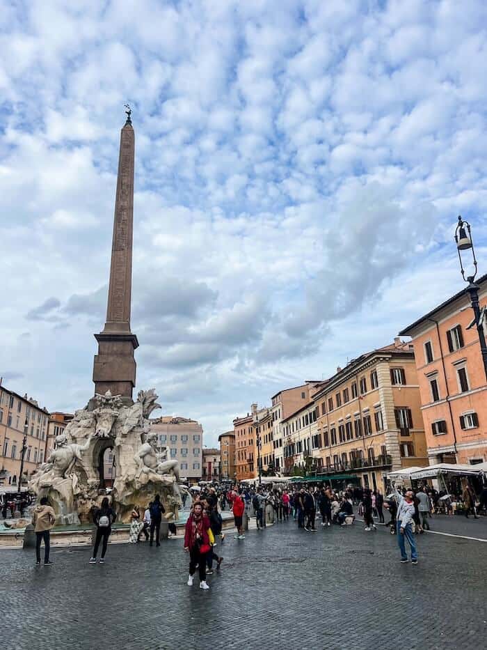 A view of Piazza Navona in Rome