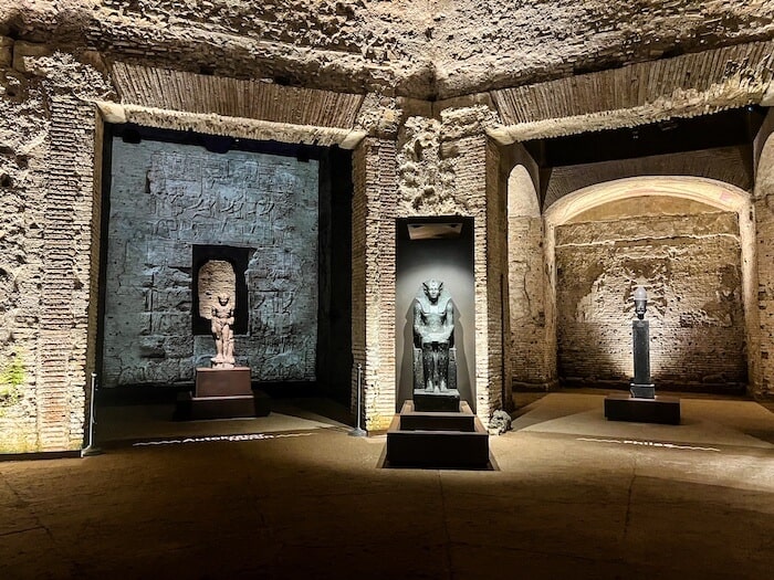 Inside Domus Aurea and its cavernous spaces