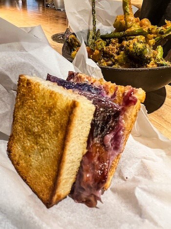 A sandwich at Retrobottega in Rome