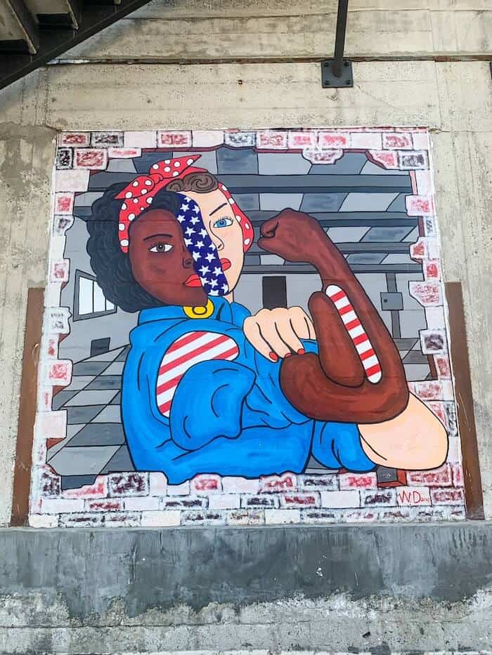 A mural on a wall in Santa Barbara