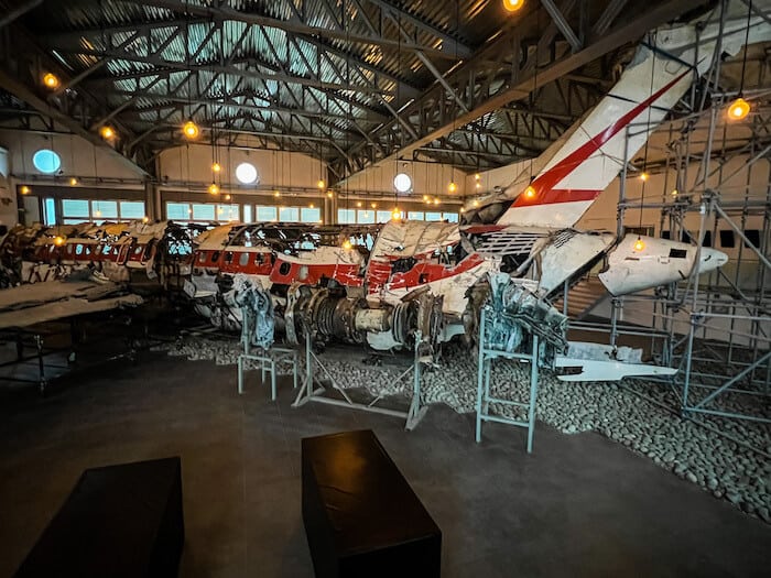 An eerie plane crash museum as a response to, "Is Bologna worth visiting?"