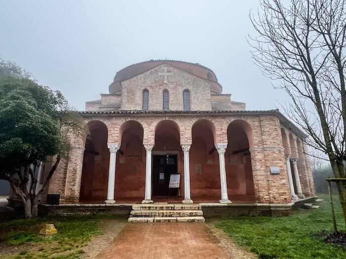 The outside of the Church of Santa Fosca in Torcello