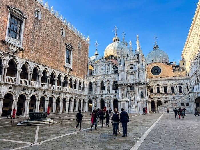 The expansive Doge's Palace in Venice