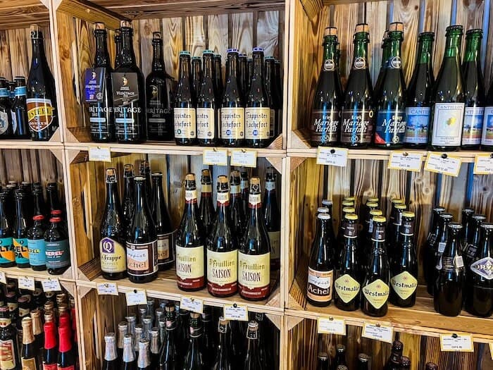 Rare beers in a shop in Lausanne, Switzerland