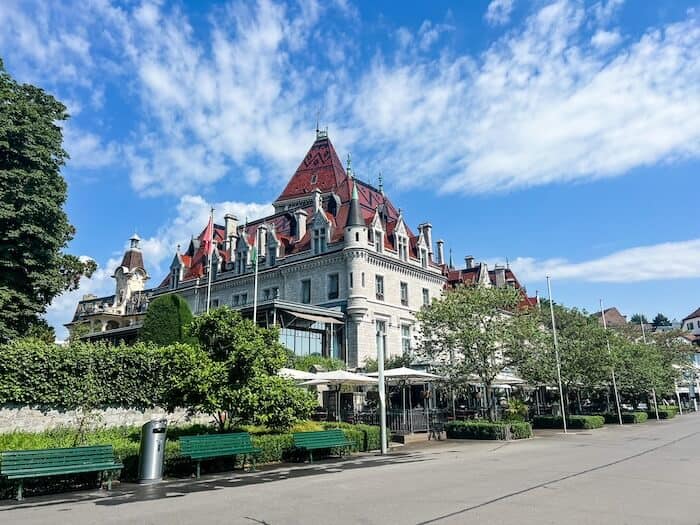 The Castle of Ouchy in Lausanne, Switzerland