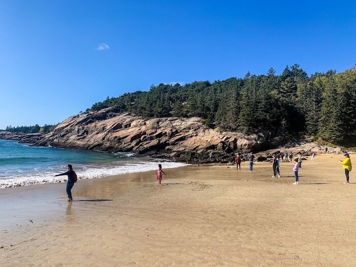 A beach at Acadia National Park