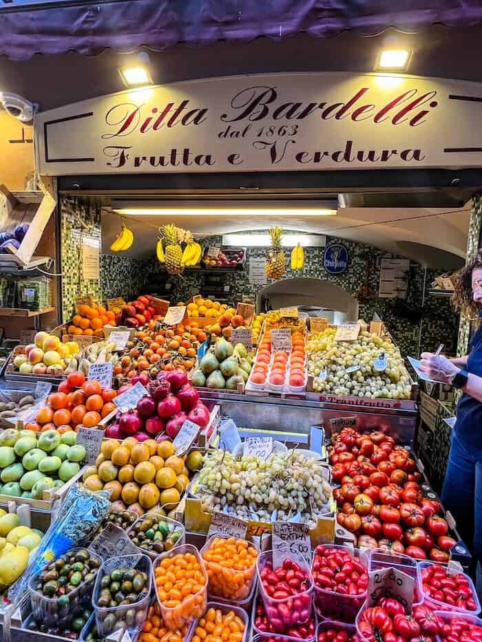 A fruit stand in Italy