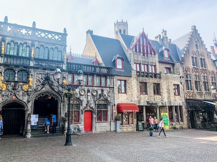 Burg, a historic square in Bruges