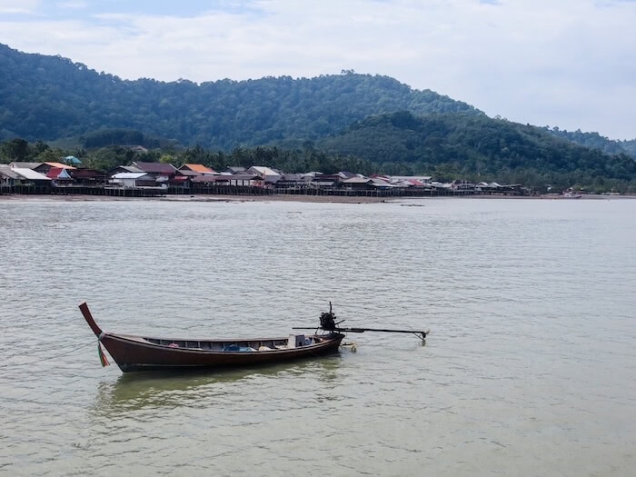 A solitary boat in Koh Lanta