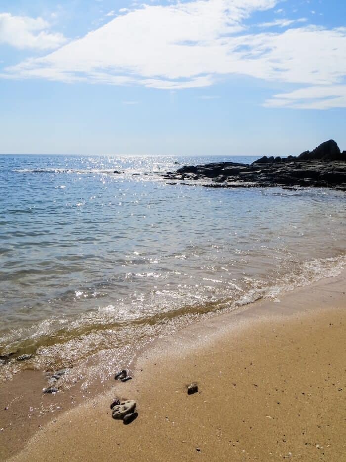 A rocky shore in Koh Lanta