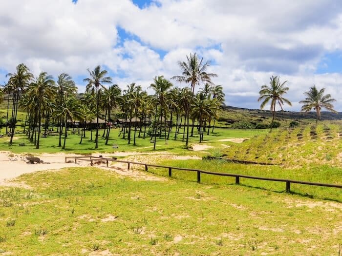 A view of a beach on Easter Island