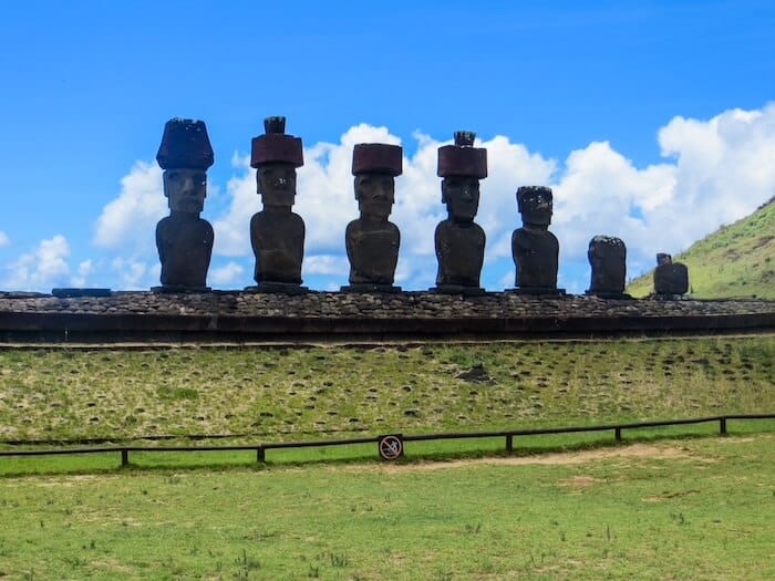 Ahu Nau Nau on Easter Island
