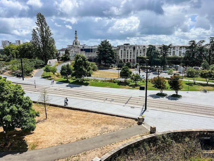 A view of Nantes from the castle walls