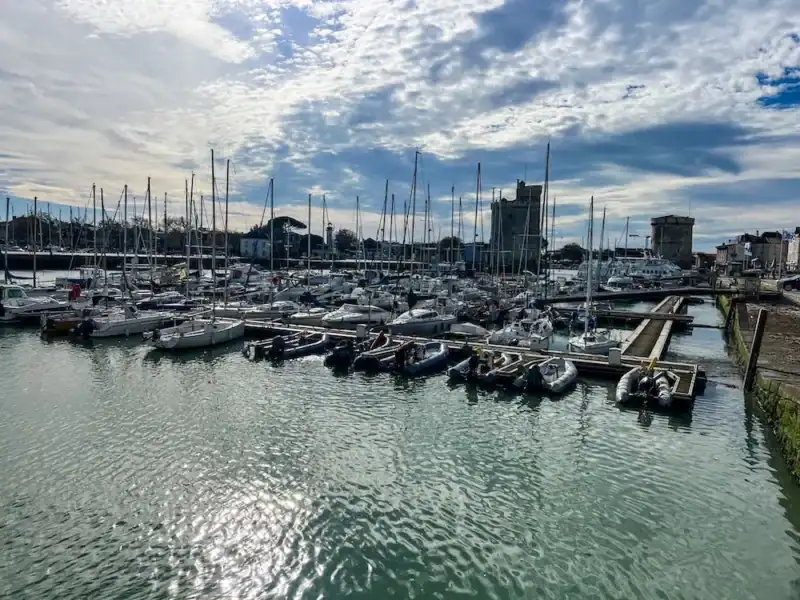 Boats docked in La Rochelle