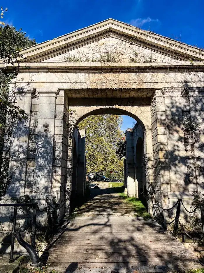 A view through the Royal Gate in La Rochelle