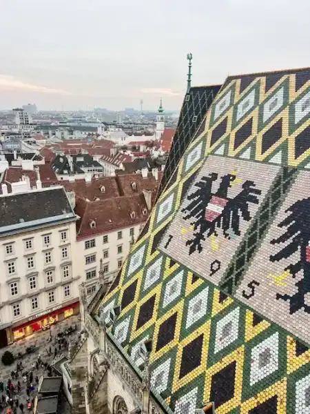 A view from the top of St. Stephen’s Cathedral in Vienna