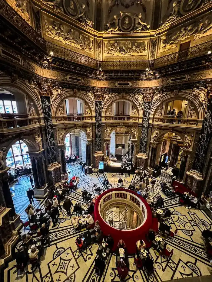 A view of the cafe room at the Kunsthistorisches Museum in Vienna