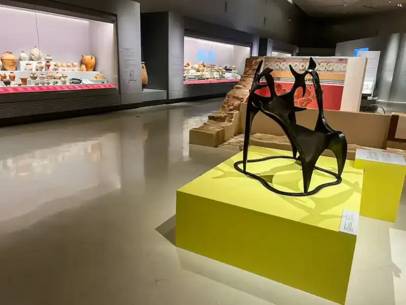 An exhibit at an archaeological museum in Chania