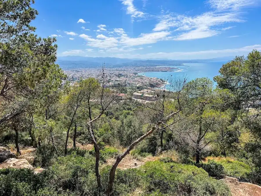 A viewpoint of Crete from a spot in Chania