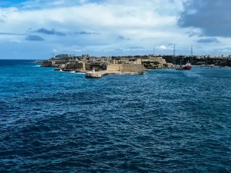 A view from a ferry in Malta