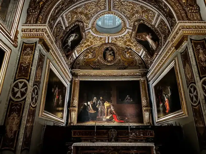 A monumental work of art in Valletta, Malta