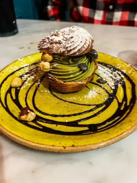 A pistachio dessert in Valletta, Malta