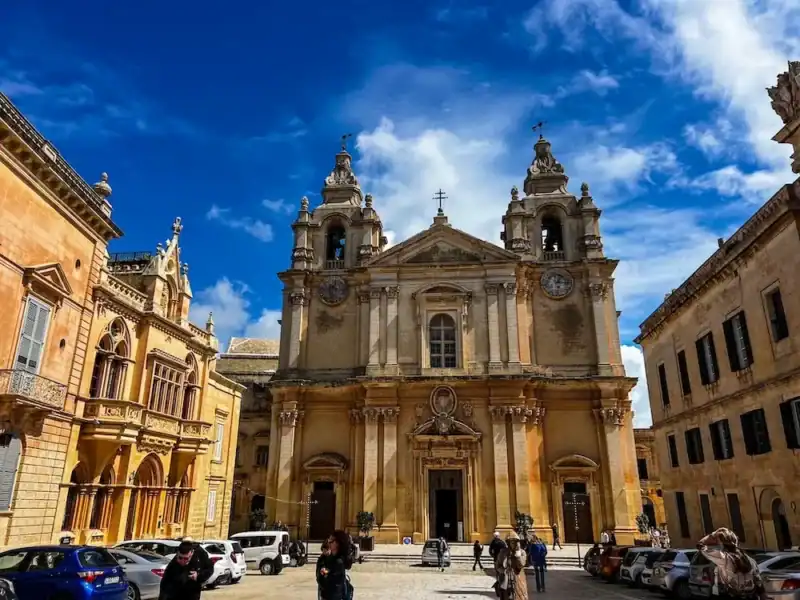 An old cathedral in Mdina, Malta
