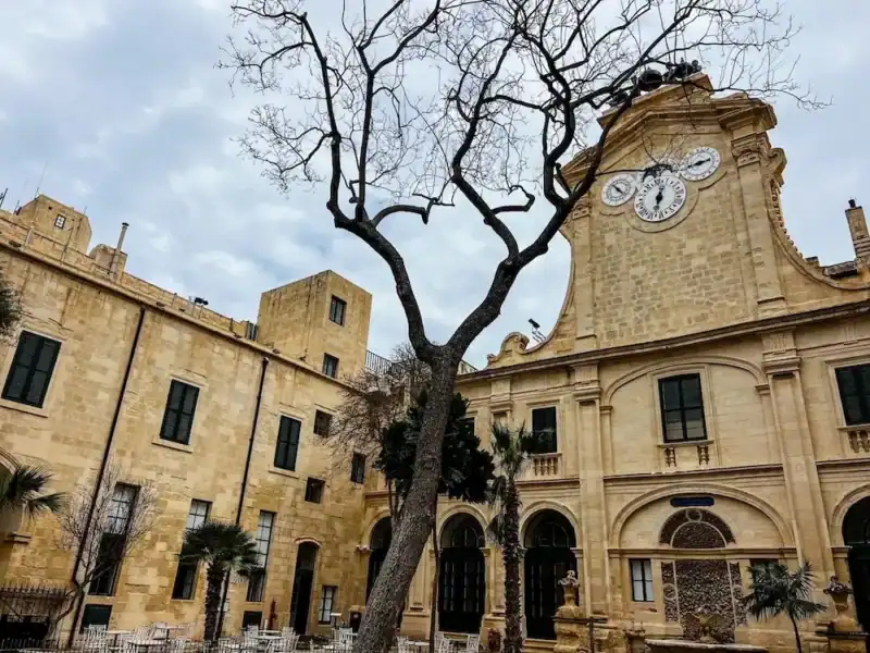 A historic palace in Malta