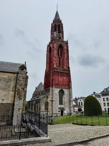 Sint-Janskerk with its red tower in Maastricht