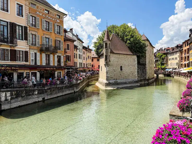 The old town in Annecy, France