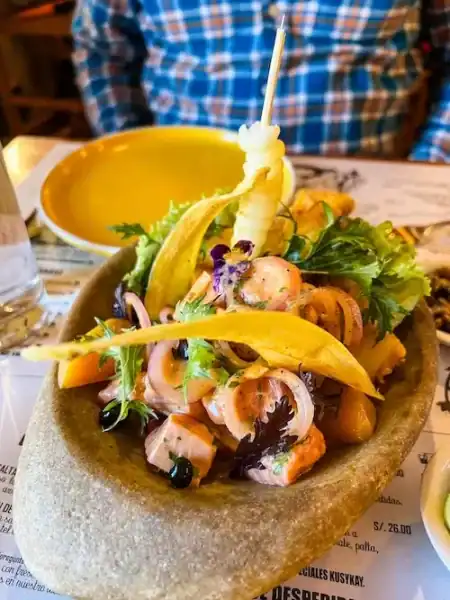 Ceviche in Cusco