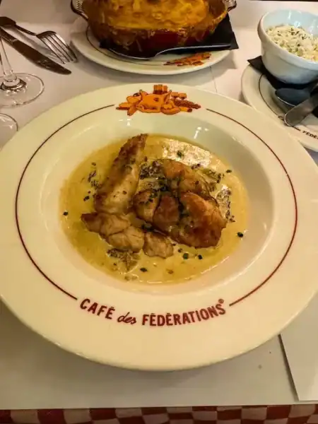 A meal of sweetbreads in Lyon