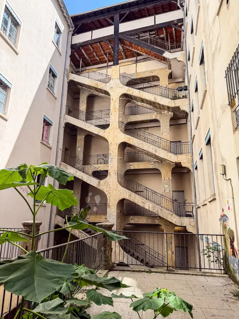 One of Lyon's famous traboules, an option for one day in Lyon